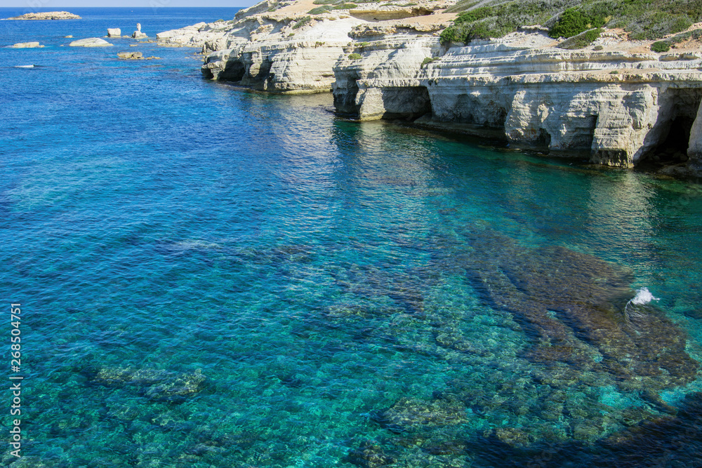 Bay with shallow water Bay with shallow water