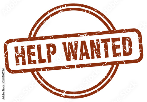 help wanted stamp