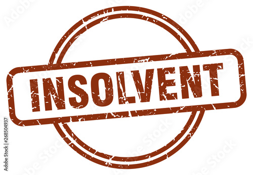 insolvent stamp