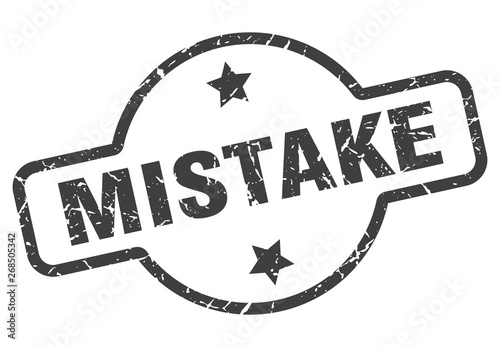mistake sign