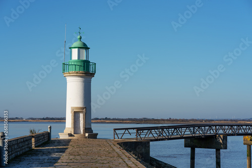 The lighthouse at the entrance to the port of Paimboeuf in the Loire estuary