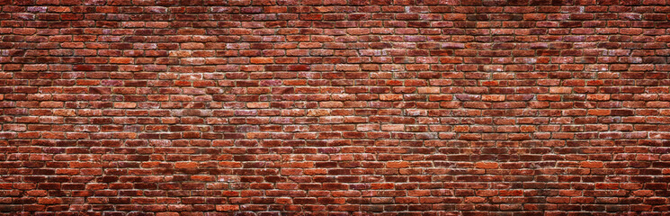 Poster Bakstenen muur Antieke grunge bakstenen wand panorama  © dmitr1ch