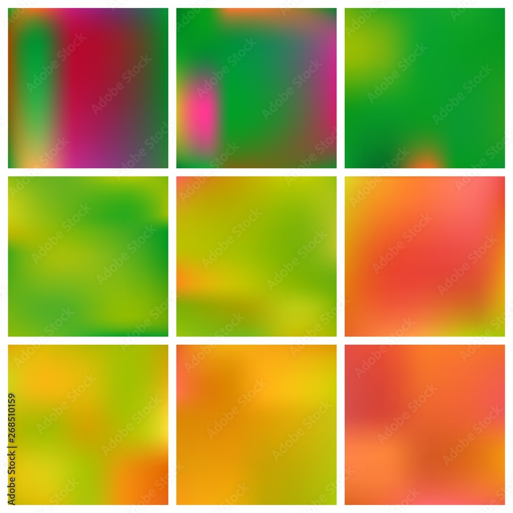 Fototapeta premium Gradient mesh painted in different colors.