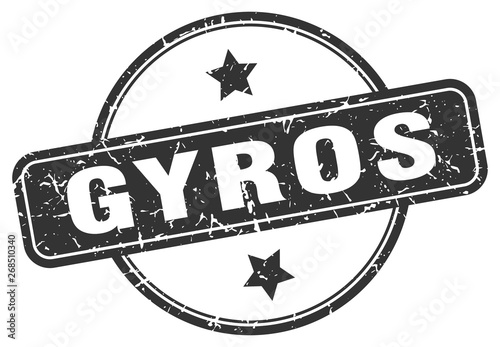 gyros grunge stamp