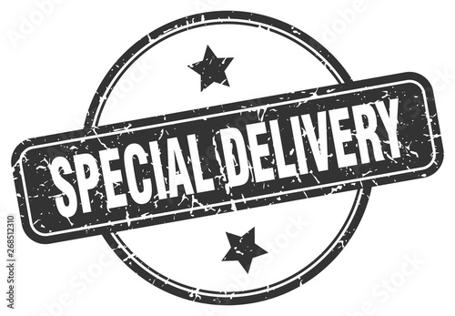 special delivery grunge stamp
