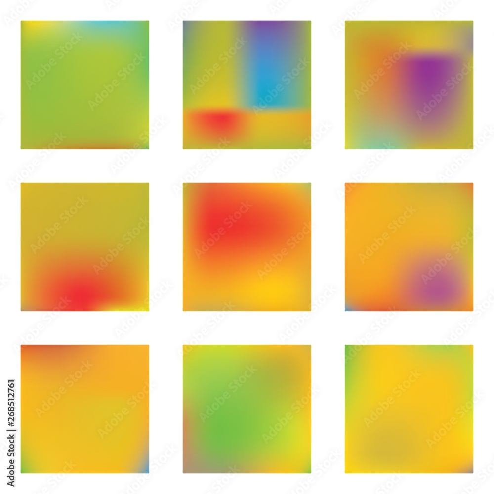 Gradient mesh painted in different colors. Gradient mesh painted in different colors.