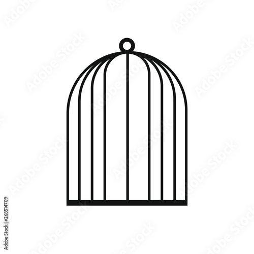 Cage vector icon flat illustration design