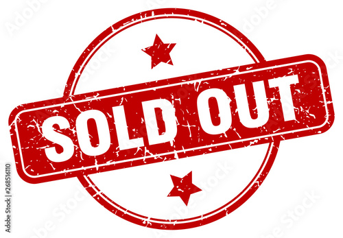 sold out sign