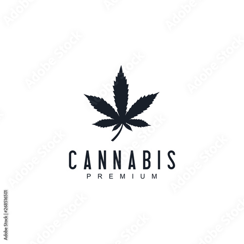 Cannabis logo design concept. Universal cannabis logo.