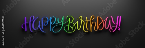 HAPPY BIRTHDAY! 3D render o...