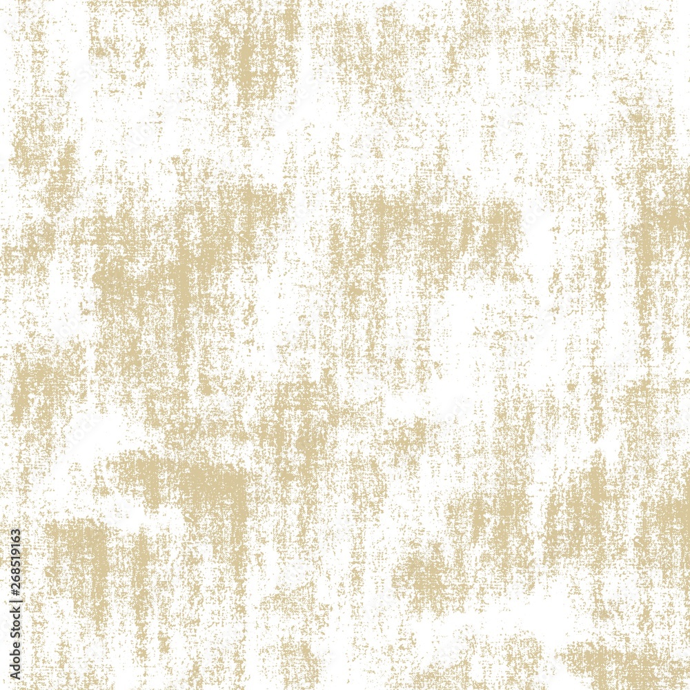 Rough abstract background with beige paint strokes on white. Paints scuffs, stains, aged paper, wall. Design for print, decoupage, template, drawing. Cement effect, whitewash, repair process