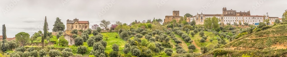 Ultra Panorama view at the Convent of Christ, Roman Catholic convent in Tomar