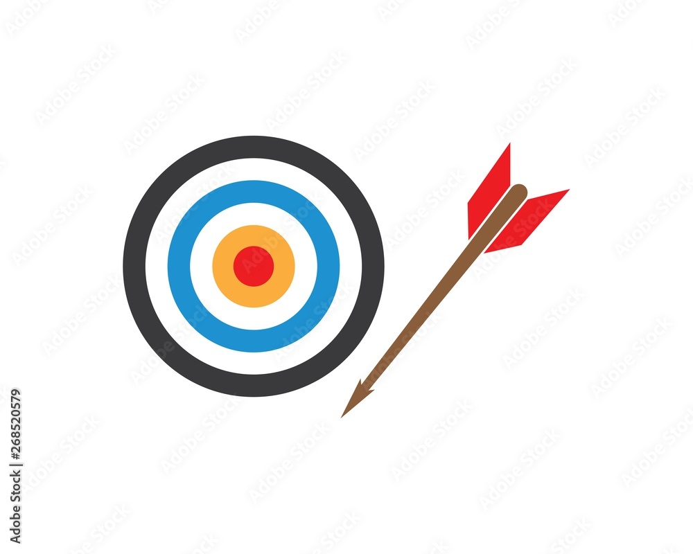 target vector,icon logo illustration