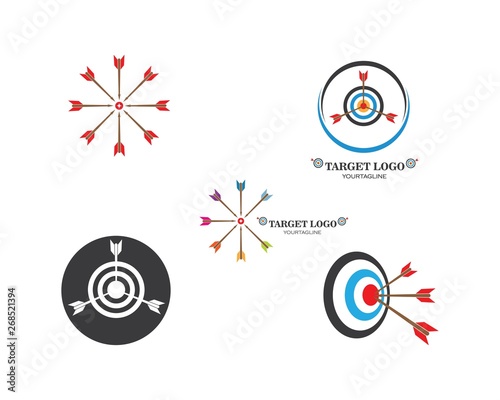 target vector,icon logo illustration