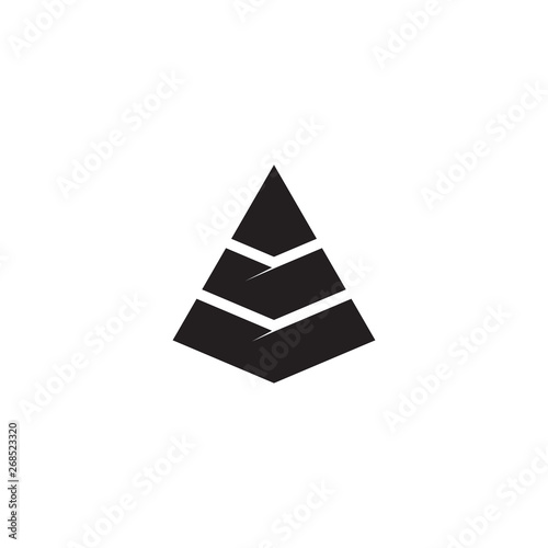 Arrow head logo design vector template