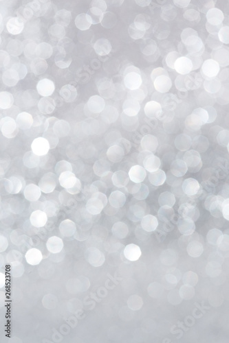 Silver Glitter Bokeh