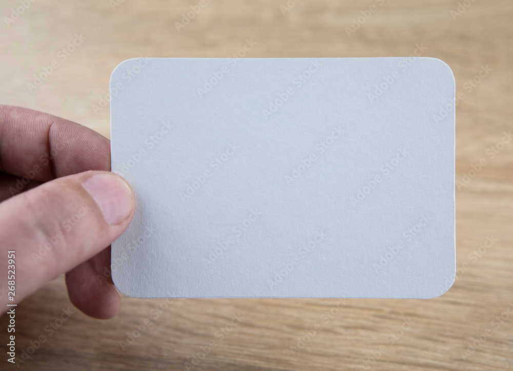 Blank business card Blank business card