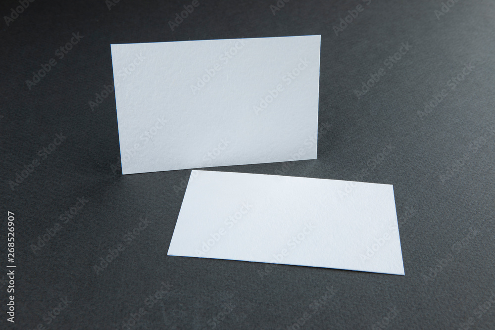 Mockup of business cards. Mockup of business cards.