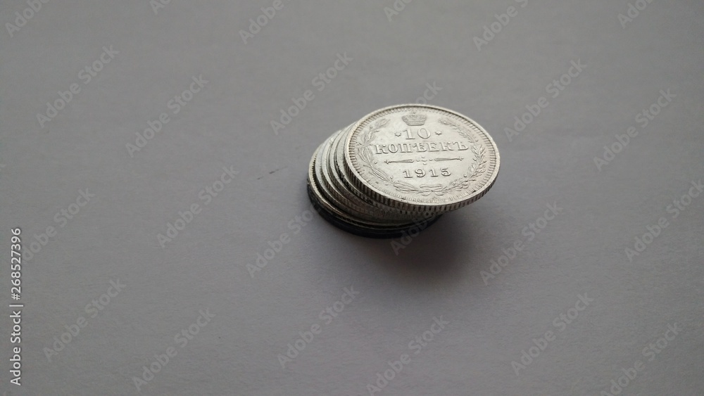 Old coins, numismatics, pennies. Old coins, numismatics, pennies.