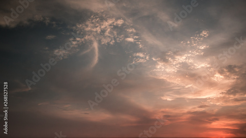 Subtle Red Afterglow Sunset Blue Hour photo