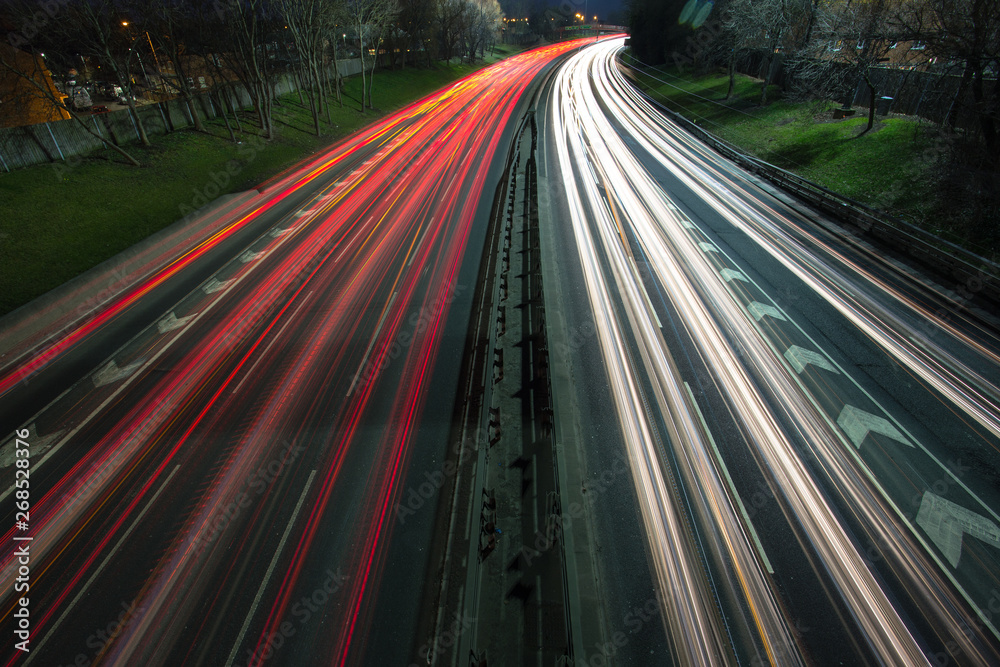 Obraz premium Highway Road Long Exposure