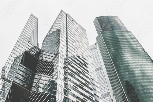 Windows of Skyscrapers and Business Office. Real estate and modern city concept