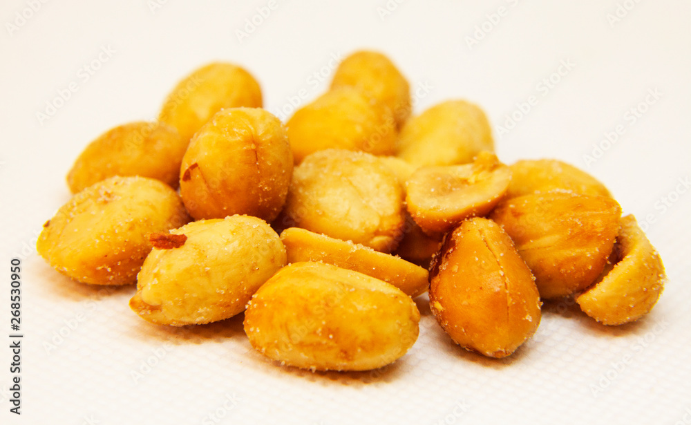 a pile of salty peanuts a pile of salty peanuts