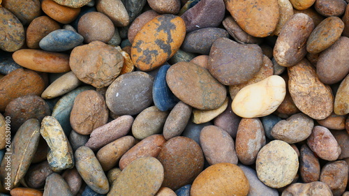 brown stone background, pebble beach stone