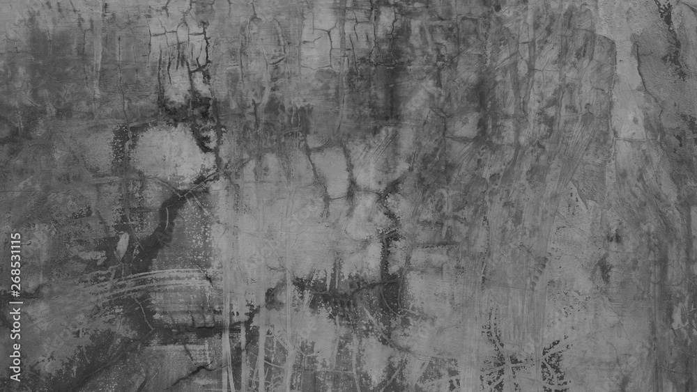 Fototapeta premium abstract grey cement wall background , cracked concrete floor 