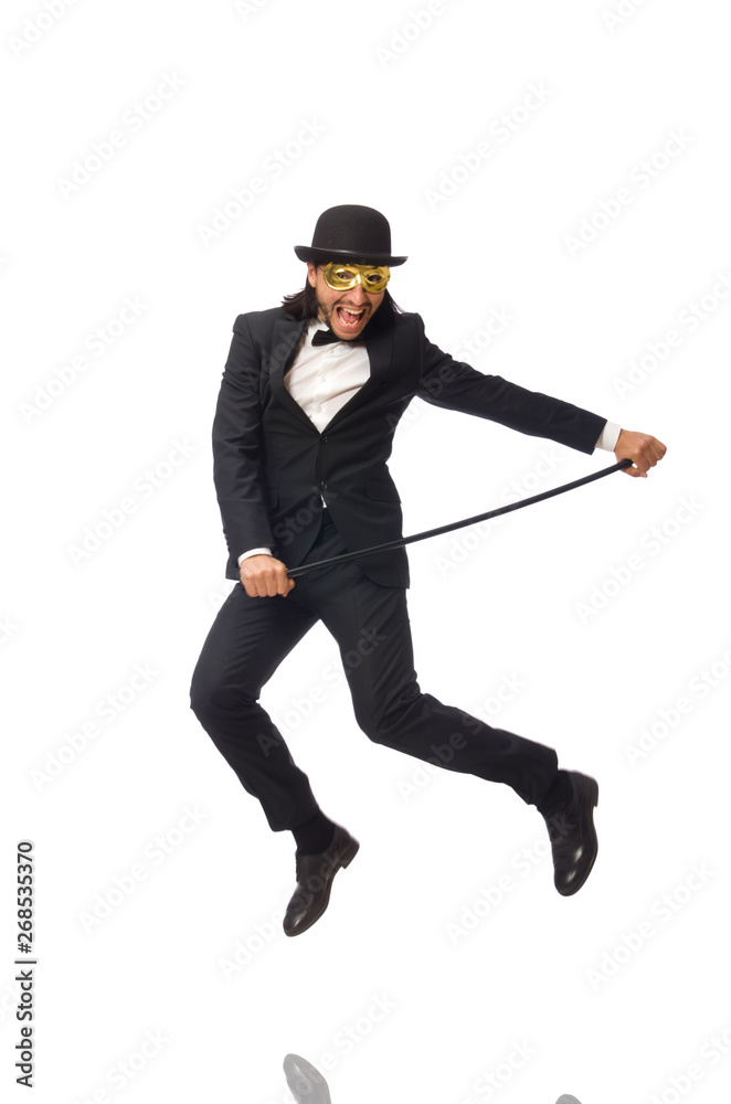 Funny man isolated on white background Funny man isolated on white background