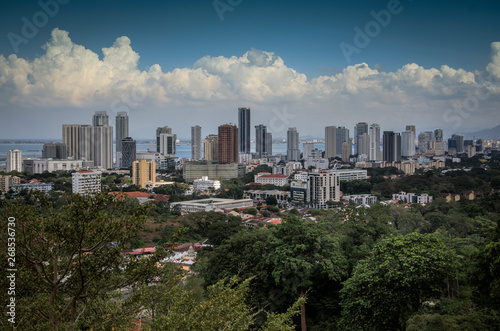 Skyline von George Town  Penang  Malaysia