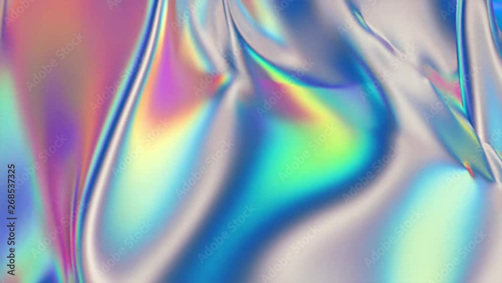Abstract background Bright, colorful, dynamic pattern. Fractal graphics for creative graphic design. Holographic unstable texture. 3D