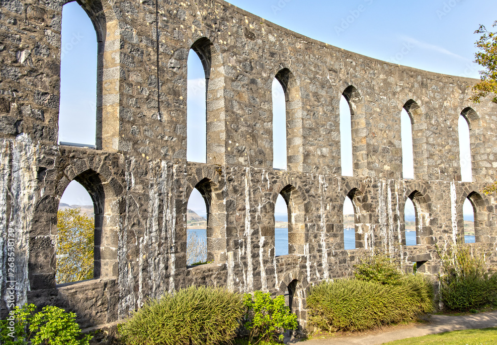 The McCaig's Tower in Oban in Scotland