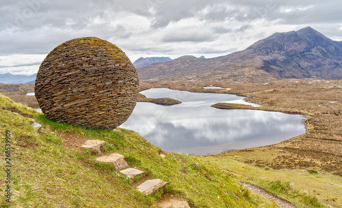 The Globe at Knockan Crag Trail in theNorth West Highlands photo