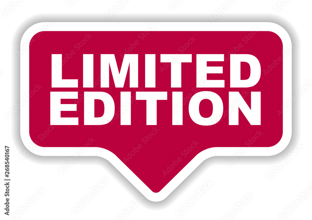 red vector banner limited edition red vector banner limited edition