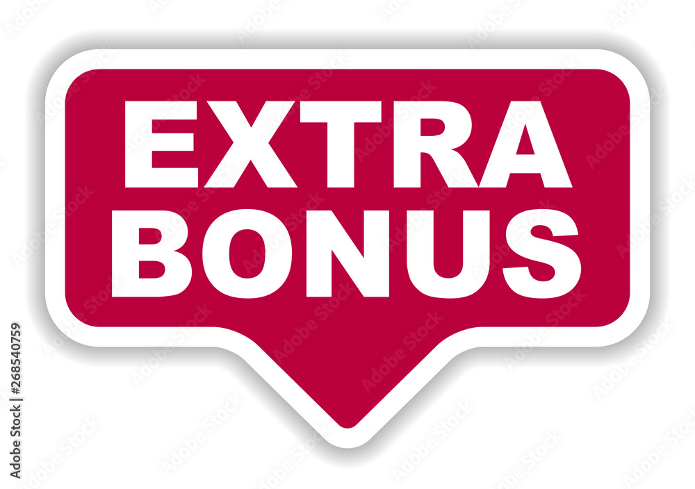 red vector banner extra bonus red vector banner extra bonus