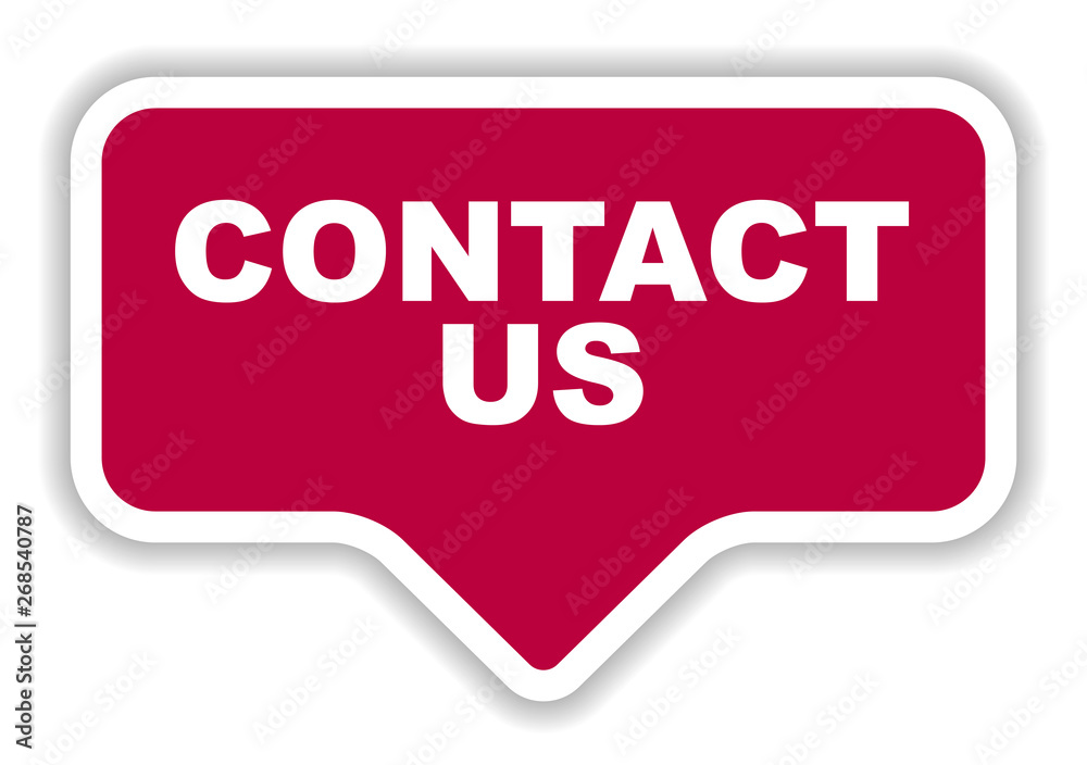 red vector banner contact us red vector banner contact us