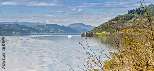Panoramic View over Loch Ness and Urquhart Castle