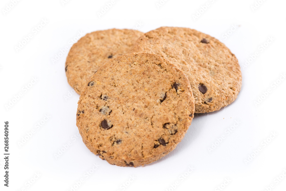 Delicious cookies isolated on a white background Delicious cookies isolated on a white background
