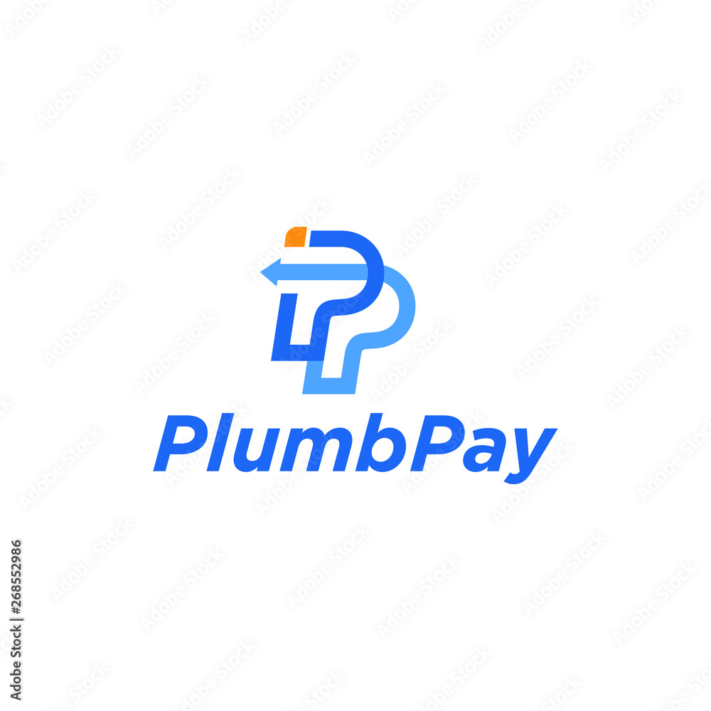 Letter P Initial For Pay Logo Design Inspiration