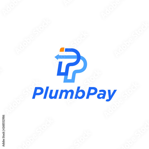 Letter P Initial For Pay Logo Design Inspiration