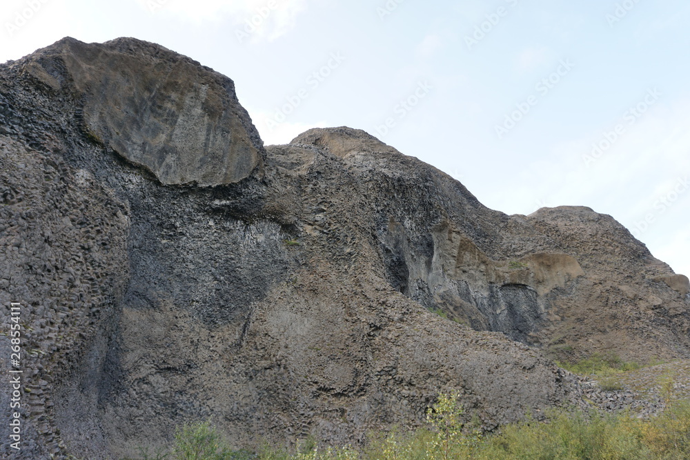 Raudholar and hiking tour around on Iceland with beautiful landscape Raudholar and hiking tour around on Iceland with beautiful landscape