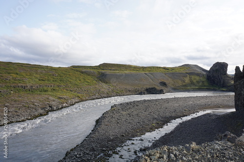 Raudholar and hiking tour around on Iceland with beautiful landscape
