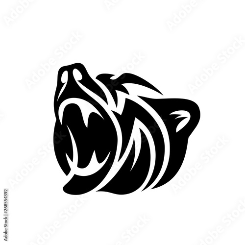 Abstract bear tattoo - vector illustration - Vector