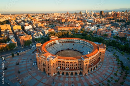 Madrid Las Ventas Bullring aerial view photo