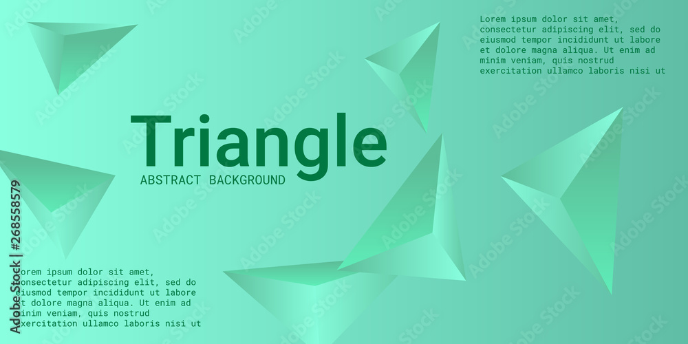 Triangle background. Abstract composition of triangular crystals. Triangle background. Abstract composition of triangular crystals.