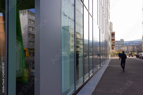 business tower glass facade