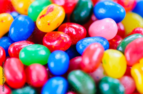 Photography Closeup of Jelly Belly jellybeans