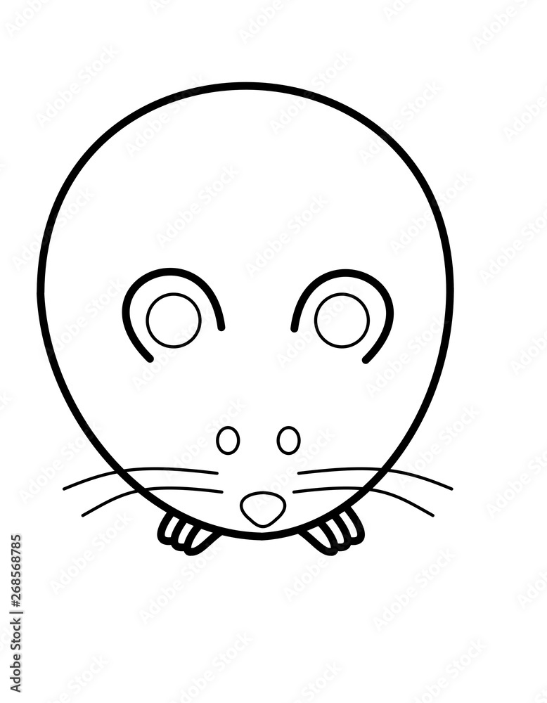 ねずみ足(線画) ねずみ足(線画)