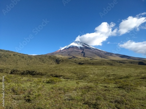 the volcano in Ecuador